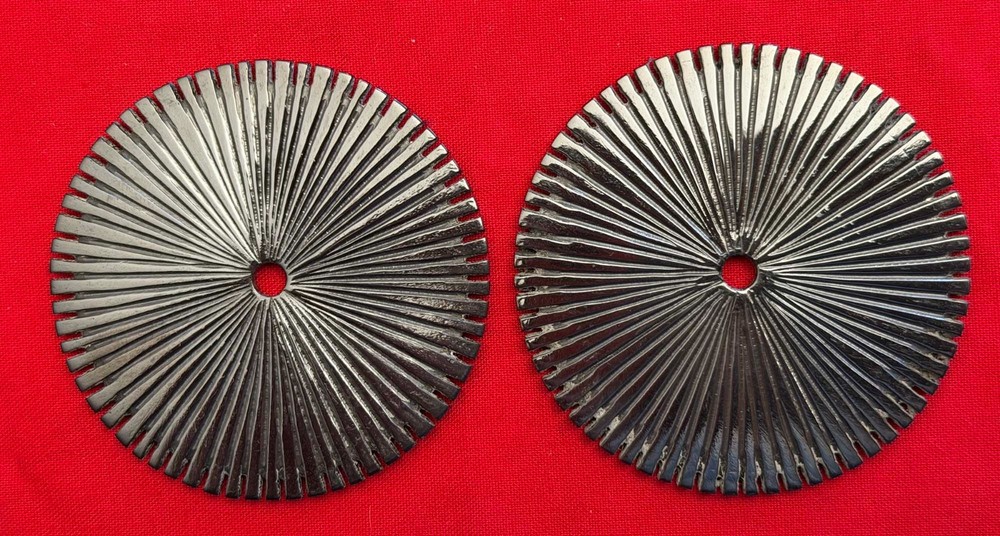NICE NEW 2 1/2″Tom Mix Style Disc Type COWBOY VAQUERO SPUR ROWELS & Pins