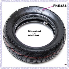 RAOOGO 10×2.5 Inner Tube Tire fit 10X3 255X80 & 80/65-6 Scooter Electric Tyre