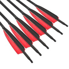 48pcs Archery 30″ Carbon Arrows Turkey Feather Compound Recurve Bow Shot Quiver