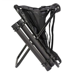 Bohning Complete Shooters Stool with Arrow Tubes & Umbrella Holder – Black