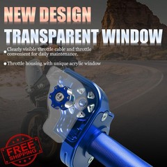 JXPANG 7/8″ blue twist throttle Type B