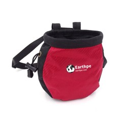 Climbing Chalk Bag w/ Strawstring Zipped Pocket Adjustable Belt Gymnastics US