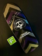 RARE SIGNED Steve Steadham Purple Gold Skateboard Deck Powell Peralta 2009 AUTO