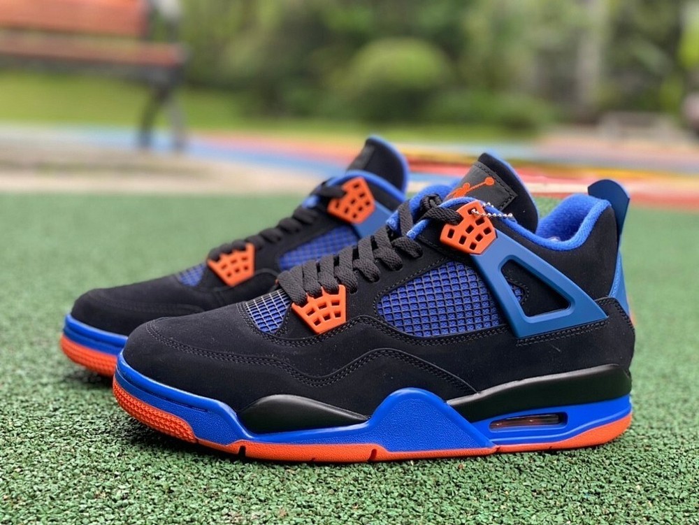 AJ4 Retro “Cavs” Safety Orange-Game Royal 308497-027 NEW Men’s Size 4-11