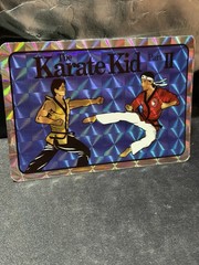 Karate Kid II Selectra Prism Jewel Vending Machine Sticker & Holder Cobra Kai