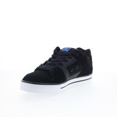 DC Pure 300660-XKKB Mens Black Nubuck Lace Up Skate Inspired Sneakers Shoes