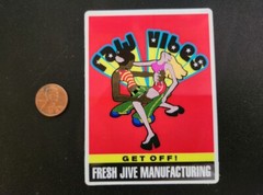Fresh Jive Clothing Streetwear Get Off! 1990s Sticker Vintage New Old Stock