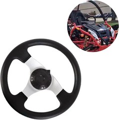 JIANWEI Off-Road Steering Wheel, 300mm PU Foam Ergonomic, Smooth ATV With Holes