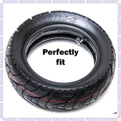 80/65-6 Tire & 10×2.5 Tube fit 255×80 & 10×3 10 inch Electric Scooter