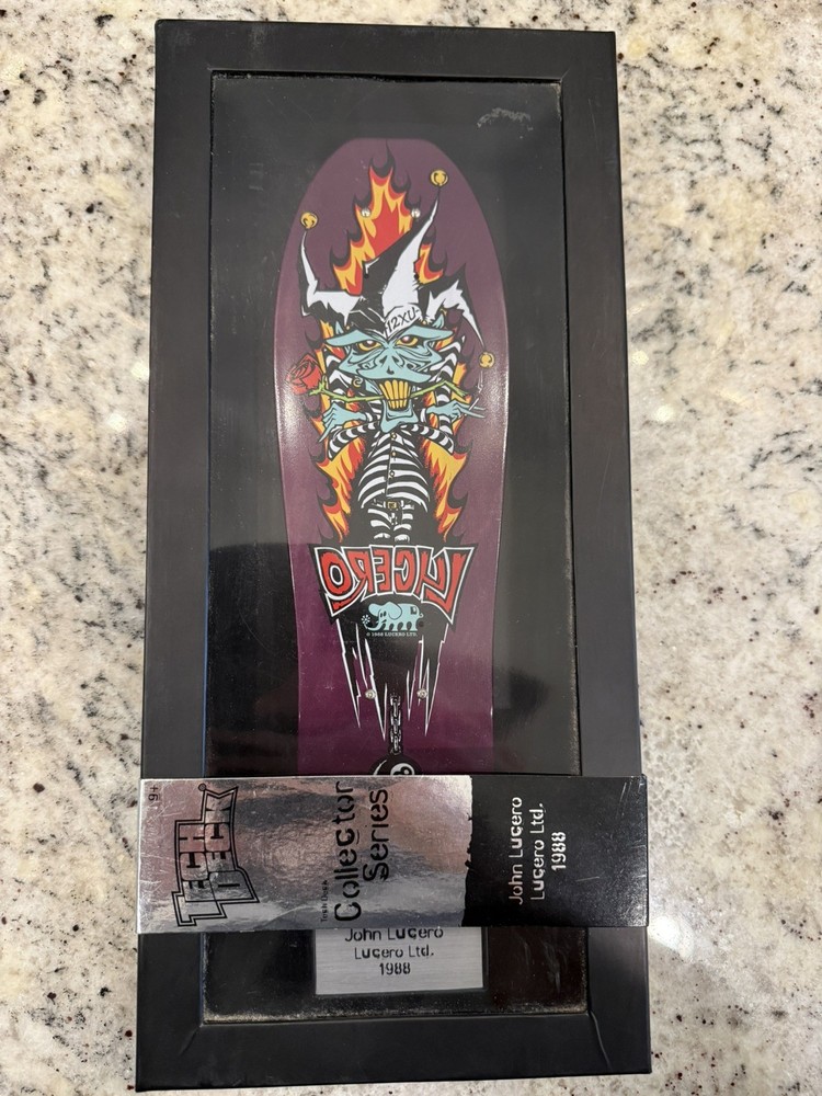 Tech Deck Collector Series John Lucero 12XU Mini Skateboard 1988 Display Box