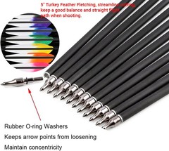 28″ 30″ 31″ Carbon Arrows SP500 100gr Screw Archery Compound Recurve Bow Hunting