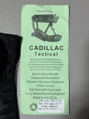 Triple Aught Design Edition Misty Mountain “Cadillac” climbing harness. TAD.