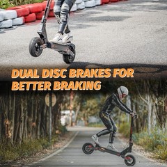 KUKIRIN 2000W Motor Electric Scooter 11″ Off-Road Tires 43 mph 43Mile Foldable