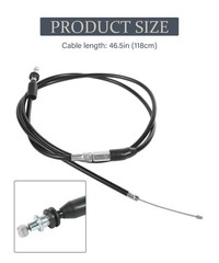 Thumb Throttle Accelerator Cable Kit 7/8 22mm Aluminum Alloy Rubber Grip 50250c