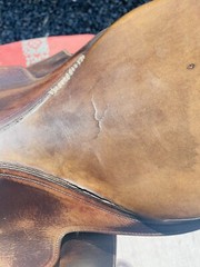 16.5” Antill Saddlery Spring Seat English Jumping Saddle Leather Walsall England