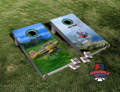 Custom Logo, Sports, Any Design Cornhole Board Vinyl Wrap Skins Laminated Decals