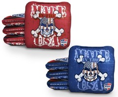 New Professional Cornhole Bags Set of 8 Regulation Patriotic Series Resin Filled