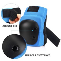 Knee Pads Elbow Pads Wrist Guards for Kids, 6 in 1 Protective Gear for Skateb…