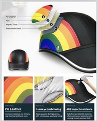 Bicycle Helmet for Adults Small 21″ Rainbow for Women and Men Adjustable NEW
