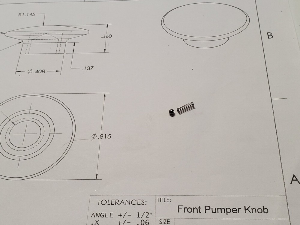 Benjamin 340, 342, 347 spring & bearing for safety tab (only)