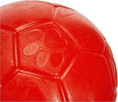 Jolly Pets Soccer Ball Orange 6 inch Vanilla Scented Rubber Chew Toy for Dogs