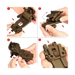 Night Vision Goggles NVG Mount for L4G24 Metal Helmet Mount PVS15/18 TAN