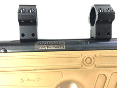 Swiss Arms TG-1 .177 pellet gun break barrel pump w/ scope rings tested 316254