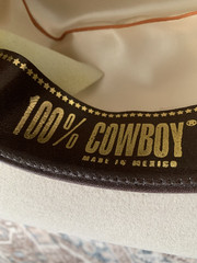 Tony Lama Wool 5X Fur Cowboy Hat Beige Size 6 3/4 Unworn
