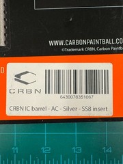 CRBN IC SS8 barrel (SILVER) w/ Stainless Steel .689 insert: AC thread. BNIB!