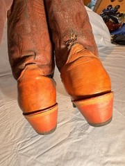 Vintage Dingo Men’s Brown Leather Western Equestrian Boots 11D 85183 5905