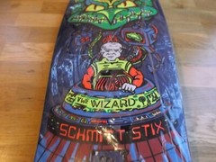 NOS 1989 SCHMITT STIX GARY VALENTINE THE WIZARD EVIL GENIUS SKATEBOARD DECK
