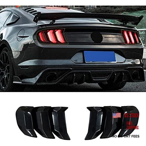 Tail Light Lamp Cover Guard Trim Frame Bezels Decoration 2018+ Smoke Black