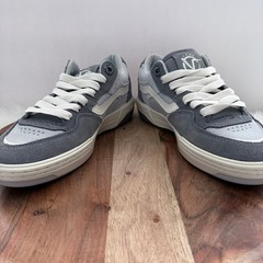 Vans Rowan 2 Low Top Skate Shoes Mens 7 US Grey White Suede Leather Sneakers