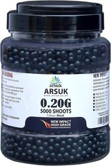 Airsoft 6mm BBs 0.20g High Grade Seamless Plastic 2000 Pellets Target Practice