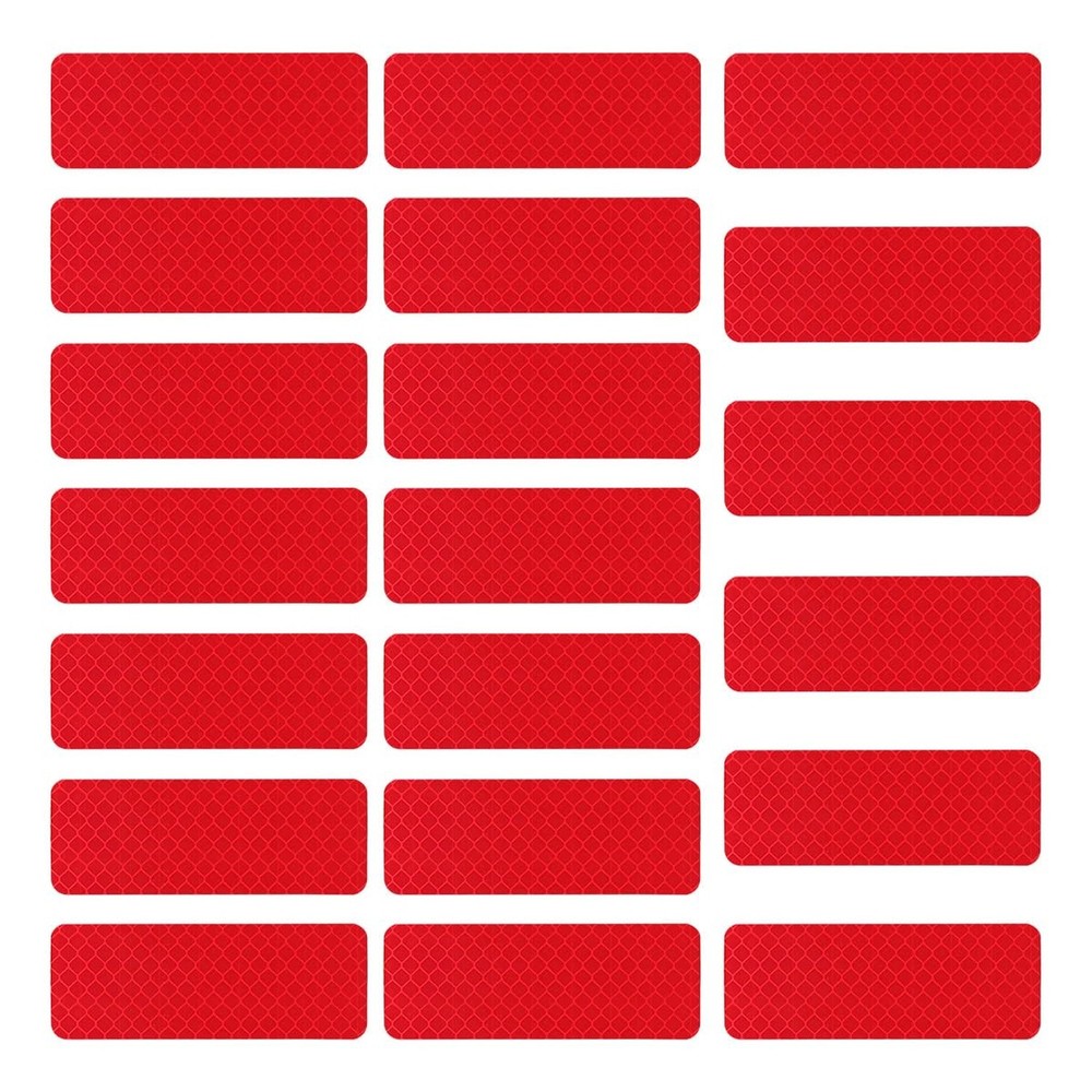 20PCS Reflective Stickers, 3.14» x 1.14» Safety Night Visibility Warning Ta…