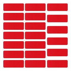 20PCS Reflective Stickers, 3.14» x 1.14» Safety Night Visibility Warning Ta…
