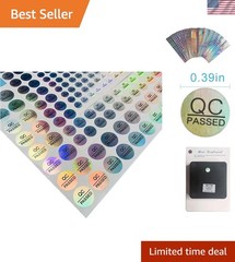 Quality Control Labels – 1080 Reflective Silver QC Passed Stickers, 0.39 Inch