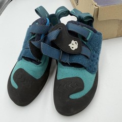 Evolv Kira Rock Climbing Shoes Womens 6.5 Teal Strap Rubber Bouldering