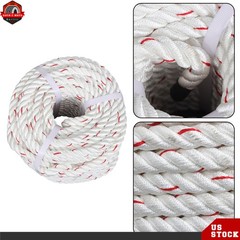 5/8in × 120ft Arborist Bull Rope Tree Hoist Rigging Line Arbor Utility Polyester