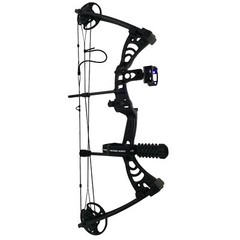SAS Scorpii 30-55 Lb 19-29″ Compound Bow Package with Bow Stabilizer, Bow Sight