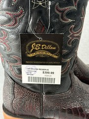 J.B. Dillon Reserve Men’s Western Boots Black US 8.5D MPN JBR1009D