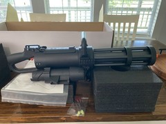 New In Box Classic Army M133 Mini Vulcan Revolving Machine Gun 4-Barrel Airsoft