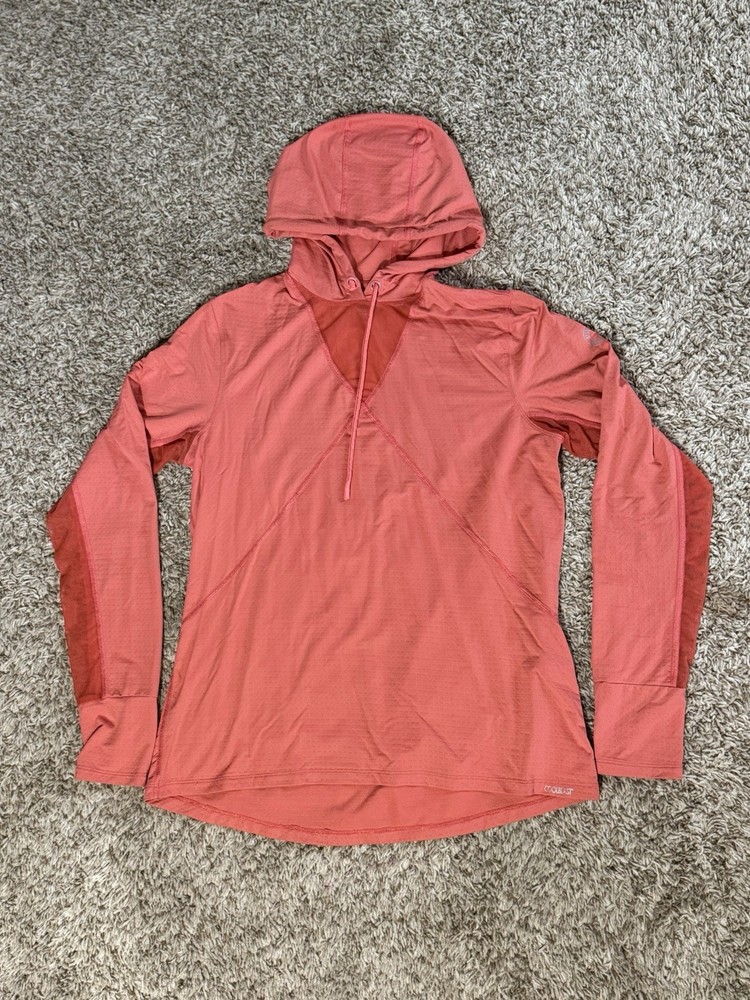 Dover Saddlery Coolblast Long Sleeve Coral Size Medium Hooded Sun shirt