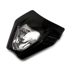 Dirt Bike Headlight Kit,Pit Bike Headlight,Universal Normal (XWLIGA) black