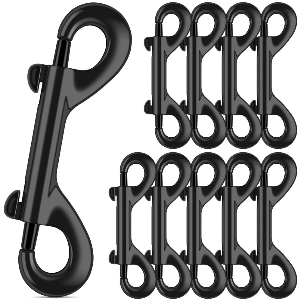 10Pcs Bolt Snaps Double Ended Hook Heavy Duty Trigger Button 3.5 Inch Metal Clip