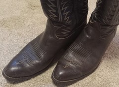 Mens Tony Lama 6213 Dark Brown Leather Western Cowboy Boots/Sz 10D