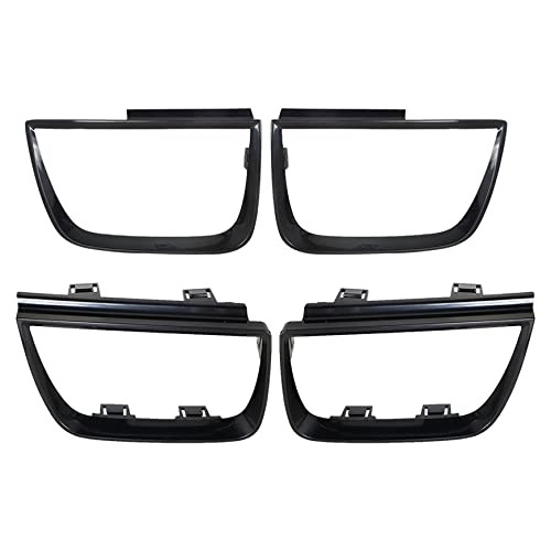 Pack of 4 Tail Light Bezel Covers Black Replacement for Chevy Camaro LT LS SS