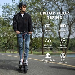 US ADULT ELECTRIC SCOOTER LONG RANGE FOLDING E-SCOOTER 2025 SAFE URBAN COMMUTER