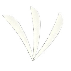 50pcs 4″ Arrow Turkey Feather RW Natural Waterdrop Vanes DIY Shaft Fletches