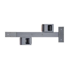 9.44*35.43in Silver& Grey Aluminum Alloy& Rubber Running Track Blocks